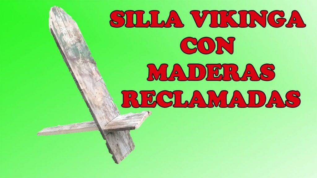 Silla Vikinga con maderas reclamadas 11