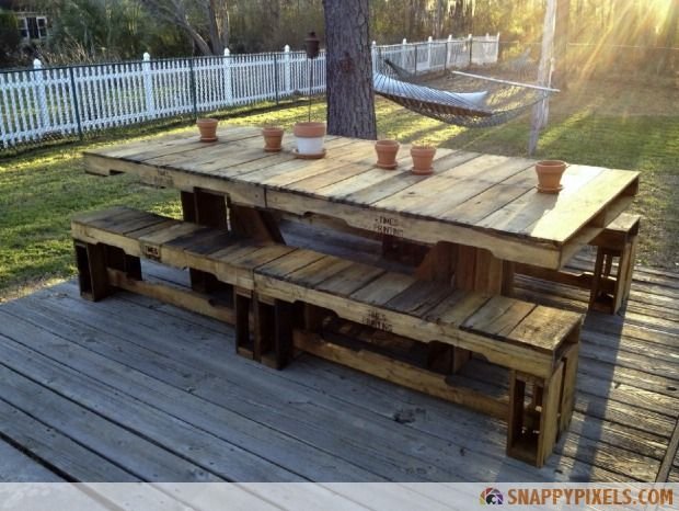 Ideas para mesas con palets 1