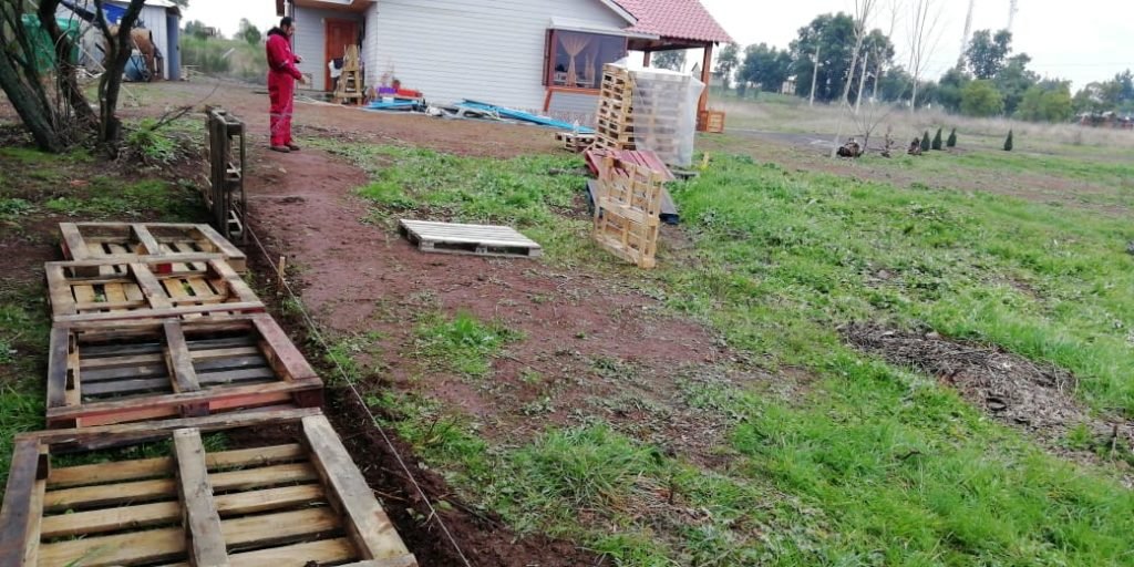 Invernadero con palets 2 Invernadero con palets 2